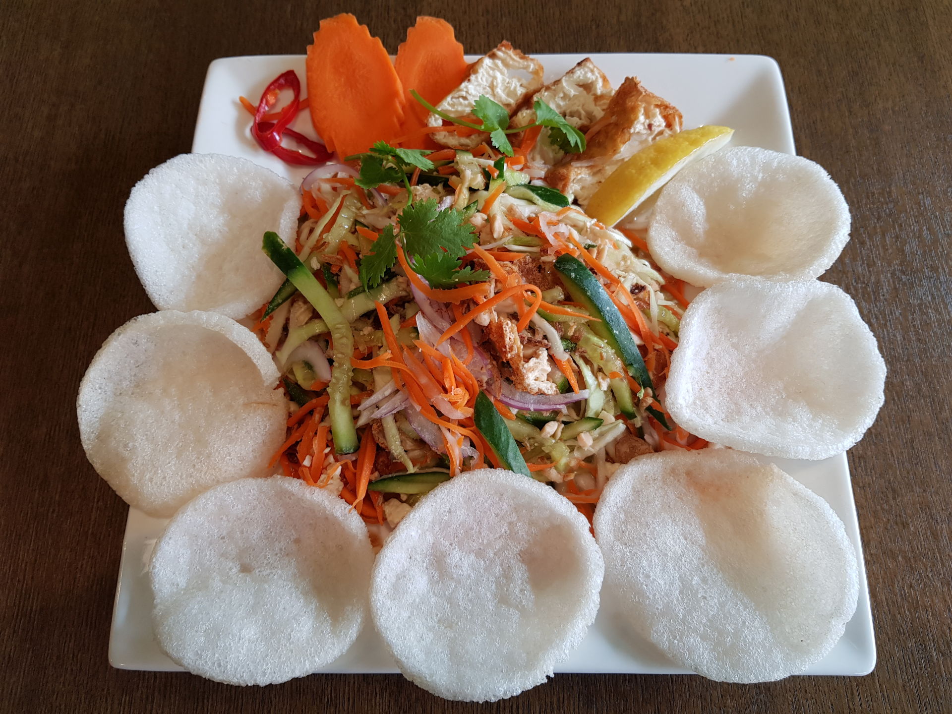 Vegetarian Salad with Tofu