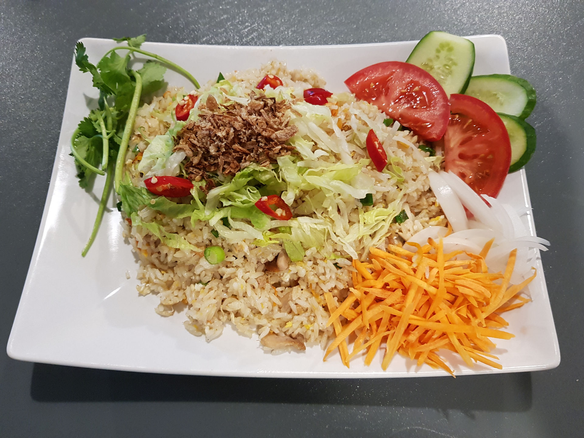 Salty fish fried rice