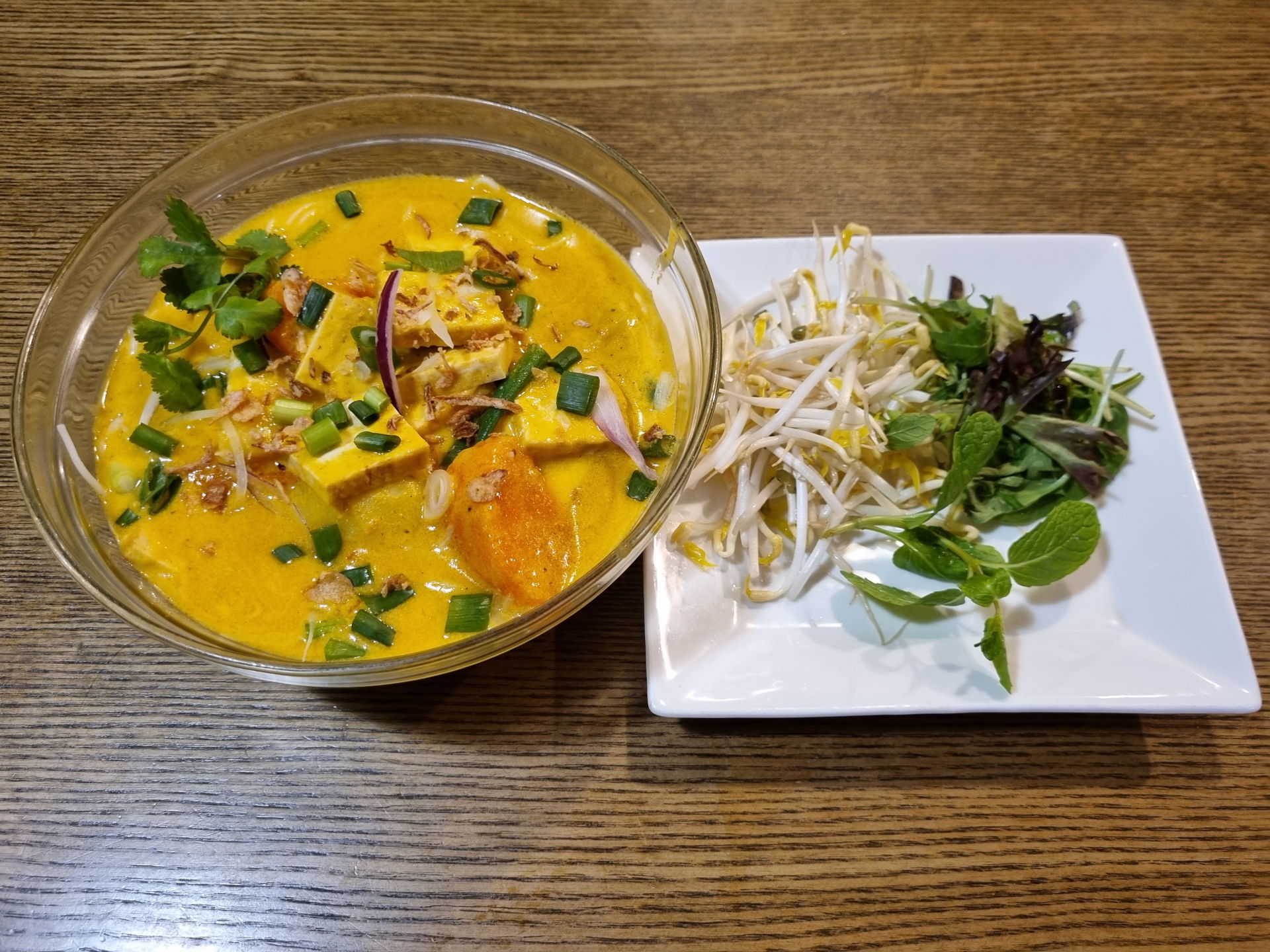 Coconut Curry Tofu with Noodles