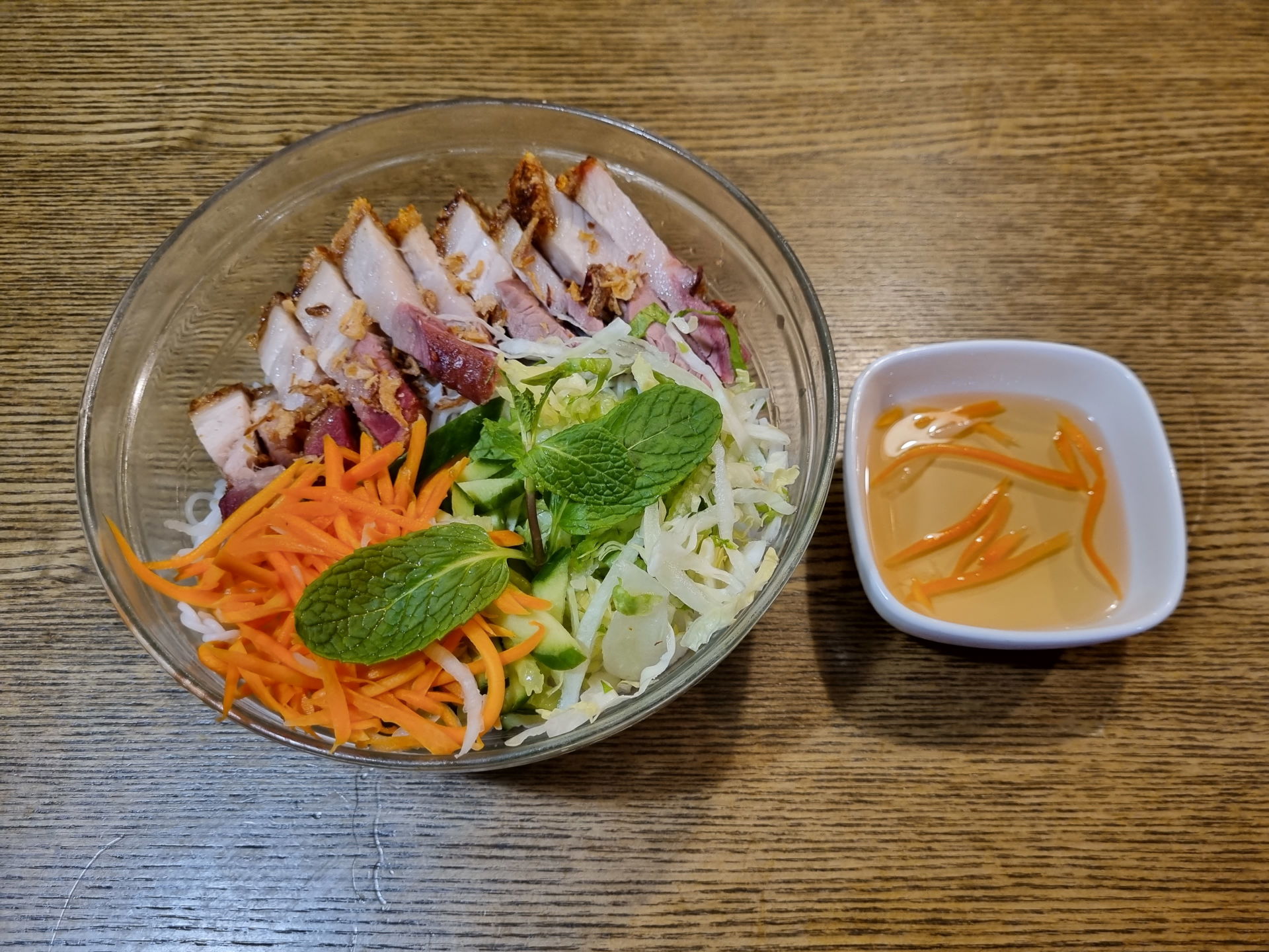 Rice Noodles Roast Pork Belly