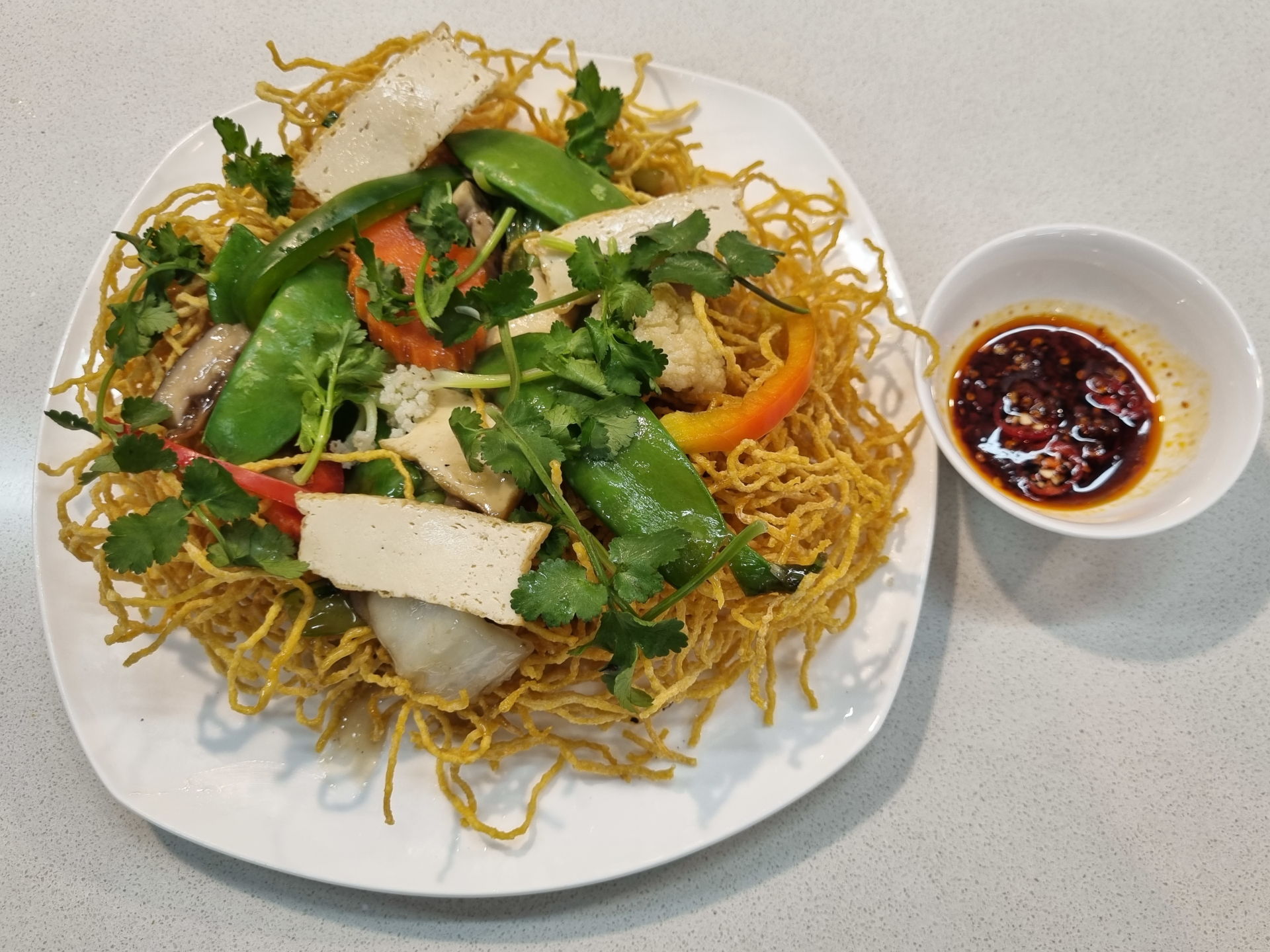 Tofu Crispy Noodles